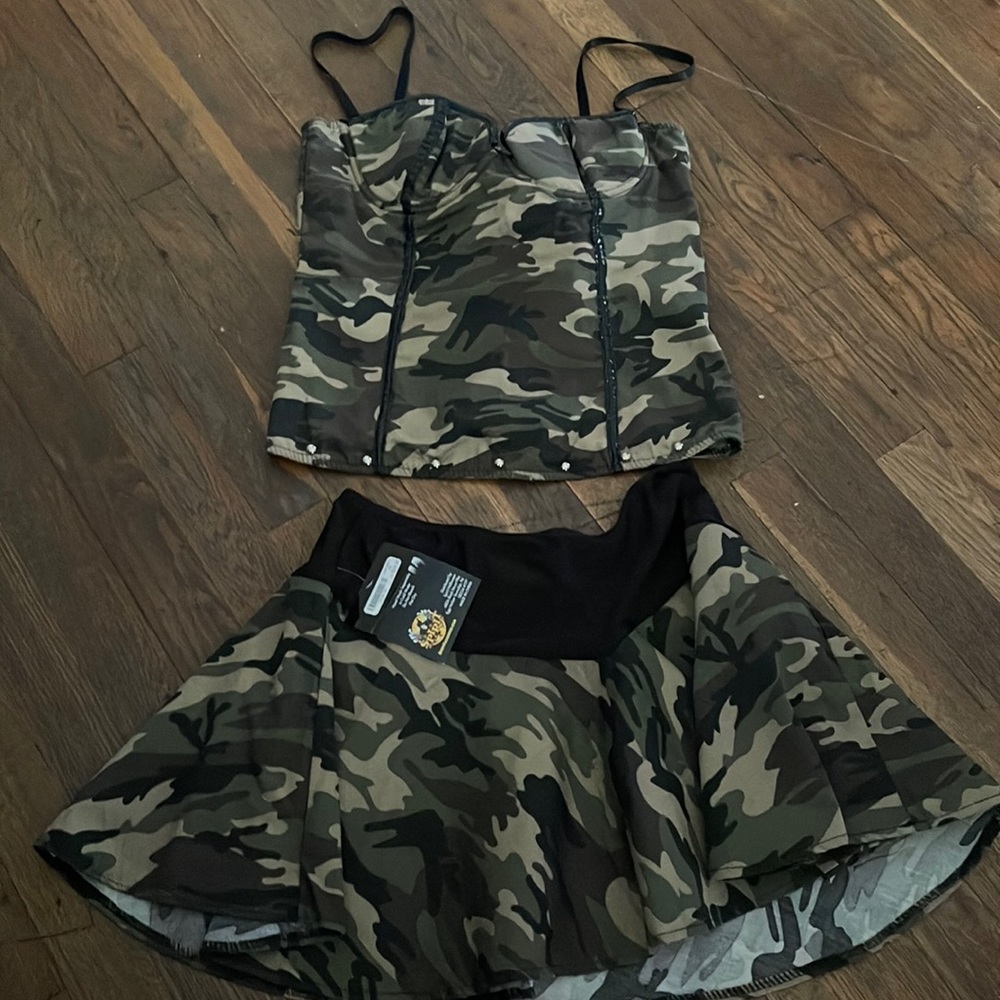 Camo Top and Skirt Halloween Costume